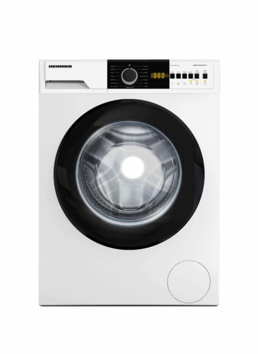 Masina de spalat rufe Heinner HWM-VT2814CHD+++, 8 kg, Clasa D, Display digital, Blocare acces copii, Alb [1]