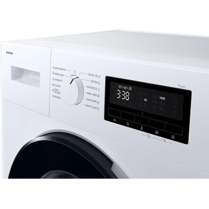 Masina de spalat rufe Samsung, Slim, 8 kg, Clasa A, 1400rpm, Hygiene Steam, Motor Digital Inverter, Display LED, Quick Wash 15', Sertar StayClean, DrumClean+, Alb [5]