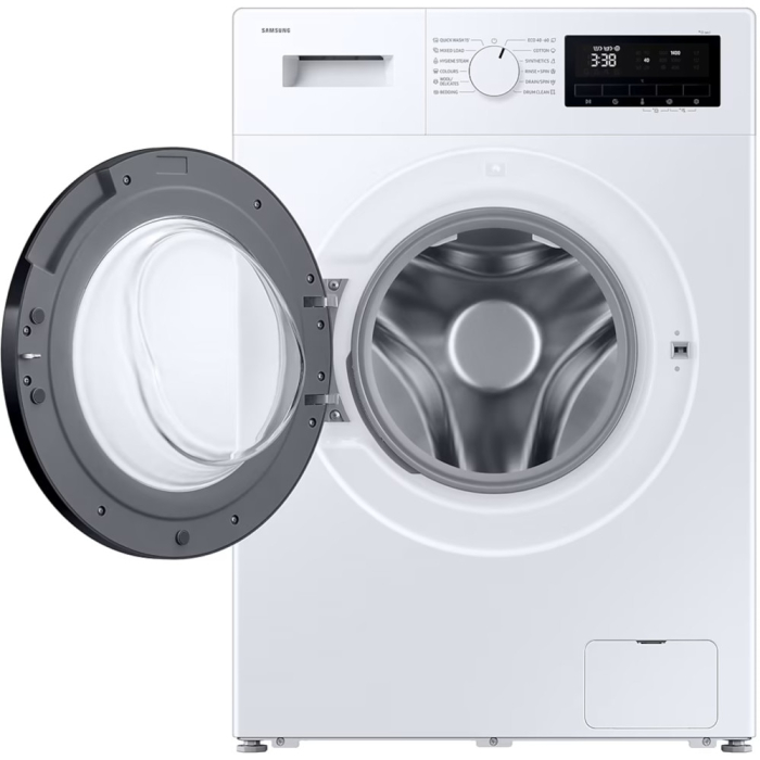 Masina de spalat rufe Samsung, Slim, 8 kg, Clasa A, 1400rpm, Hygiene Steam, Motor Digital Inverter, Display LED, Quick Wash 15', Sertar StayClean, DrumClean+, Alb [2]
