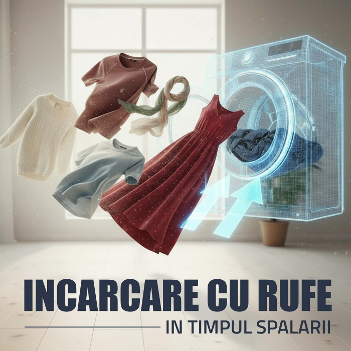 Mașină de spălat rufe Samus WSADI-10145DS, 10 kg, 1400 rpm, Motor Inverter, 15 programe, abur, afișaj electronic, clasa A, gri închis [26]