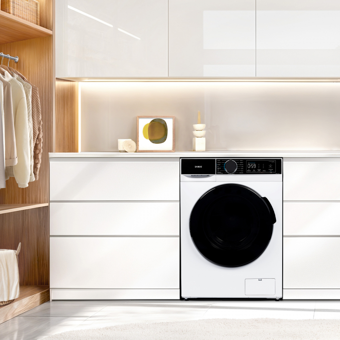 Mașină de spălat rufe Samus WSADI-12143, 12 kg, 1400 rpm, Motor Inverter, abur, 15 programe, ECO 40–60 °C, afișaj electronic, clasa A [6]
