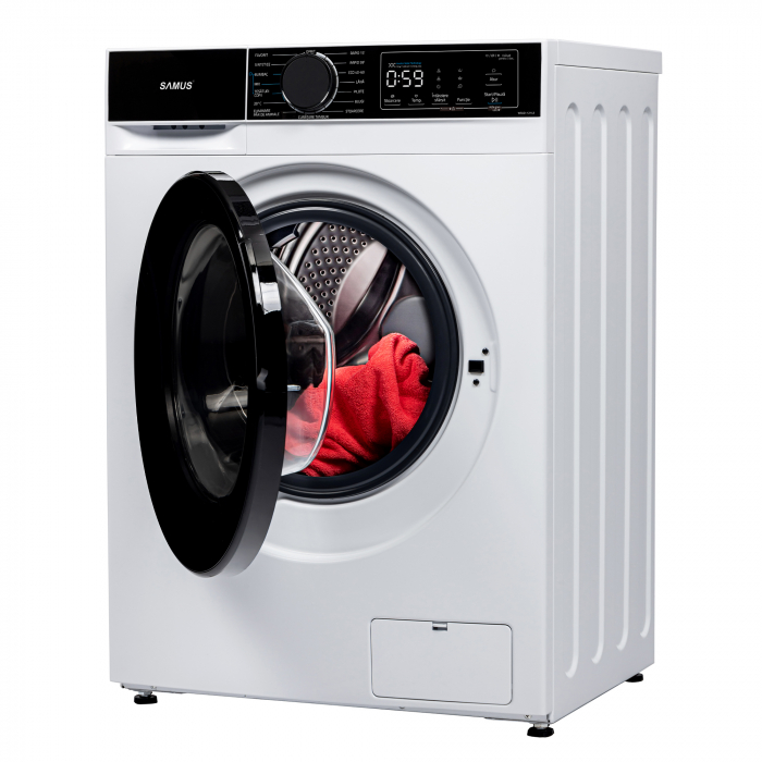 Mașină de spălat rufe Samus WSADI-12143, 12 kg, 1400 rpm, Motor Inverter, abur, 15 programe, ECO 40–60 °C, afișaj electronic, clasa A [4]