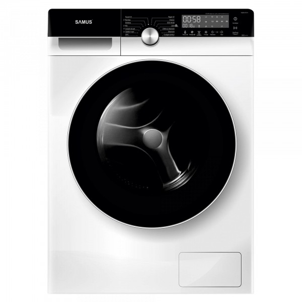 Masina de spalat rufe slim Samus WSDKI-70141, 7 kg, 1400 rpm, clasa A, sterilizare cu abur, incarcare cu rufe in timpul spalarii, pornire intarziata, control antispuma, blocare acces copii, A [1]