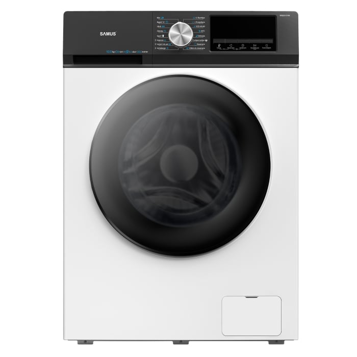 Mașină de spălat rufe Samus WSEDI10148, cu motor inverter, 10 kg, 1400 rpm, 16 programe, Afișaj LED, Clasa energetică A-10%, Alb [2]
