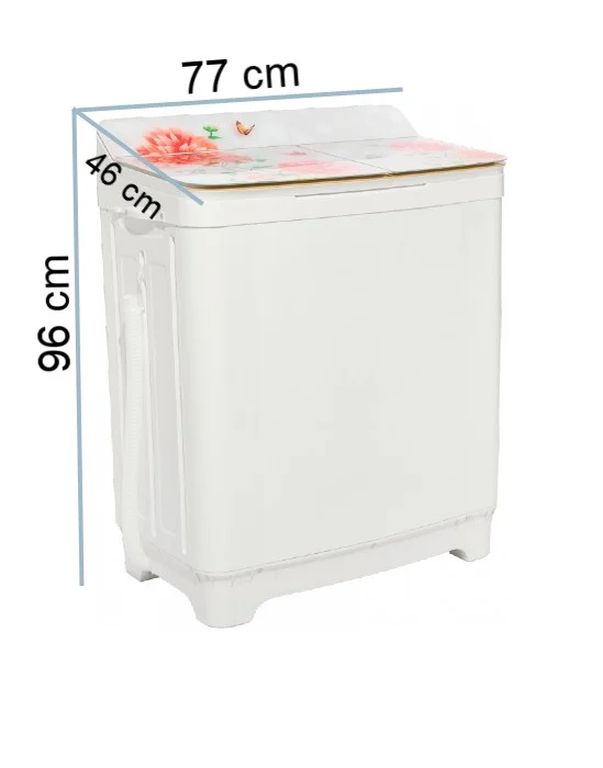 Mașină de spălat rufe semi-automată BÜNTZ BMS-85, 8.5 kg, stoarcere 6 kg, 3 programe, panou mecanic, 300 rpm, Alb [5]