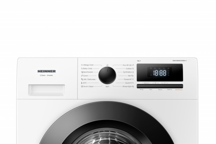 Masina de spalat rufe slim HEINNER HWM-HME6012IVSMA+++, 6 kg, 1200 rpm, Clasa A, Motor inverter, 15 programe adancime 45 cm, Alb [3]