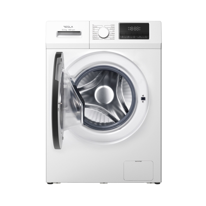 Masina de Spalat Rufe Tesla WF91461T, 9 Kg, 1400 RPM, Clasa A, Motor Inverter, 16 Programe, Display LED, Delay Start, Alb Moonlight [2]