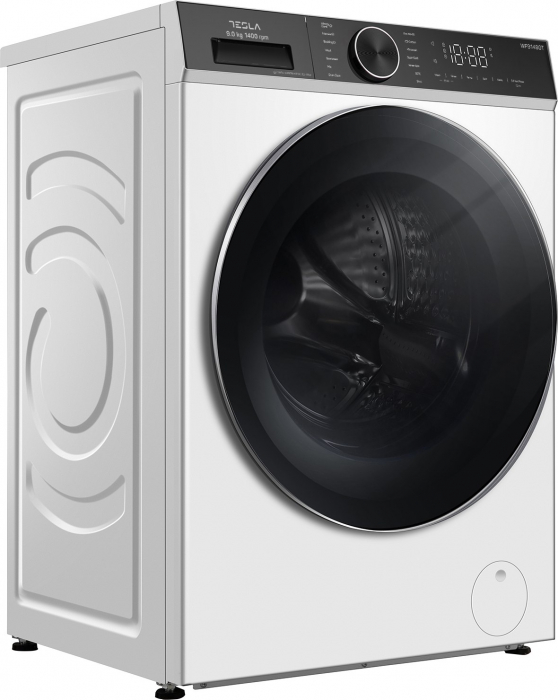 Masina de spalat rufe cu incarcare frontala Tesla WF91480T, 9 kg, 1400 RPM, Clasa A, Inverter, Steam, Control Touch, LED, Alb [3]