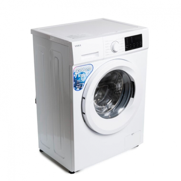 Masina de spalat rufe VIVAX WFL-120712CD, 7 kg, 1200 RPM, Clasa E, Baby Care, Eco, Display digital, Control electronic, Blocare acces copii, Temperatura reglabila, Drum Clean Sterilization, Quick Wash [8]