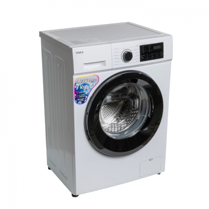 Masina de spalat rufe VIVAX WFL-140712CI, 7kg, 1400 RPM, BLDC Motor Inverter, Clasa A, Steam, Baby Care, Eco, Display digital, Temperatura reglabila, Drum Clean Sterilization, Qucik Wash, Delay Start [7]