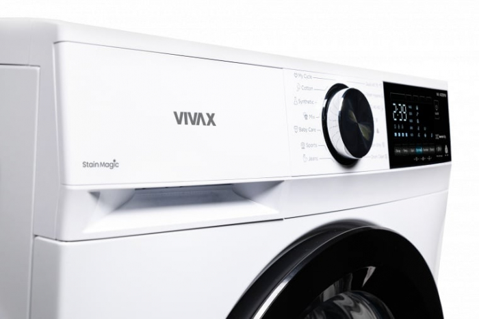Resigilat  - Masina de spalat rufe VIVAX WFL-140816PMI, 8kg, 1400 RPM, BLDC Motor Inverter, Clasa A, Steam Hygiene, Children's sensitive laundry, Eco, Display digital, Control electronic, Stain Magic [6]