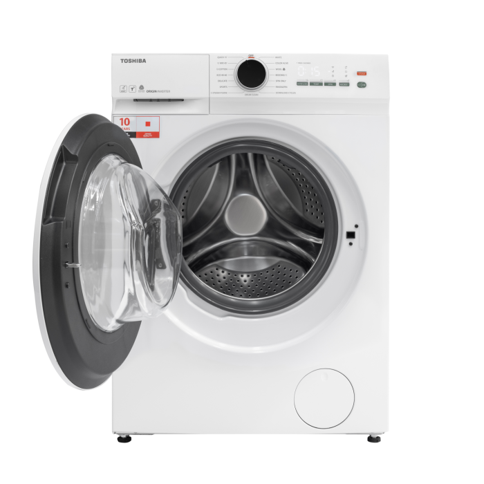 Masina de spalat T21 Toshiba, 7kg, 1200RPM, clasa A, Slim, diametru hublou interior:330mm, Functie AROMA+, Functie Abur, Tehnologie UFB, Wi-Fi, motor inverter, Alb [2]