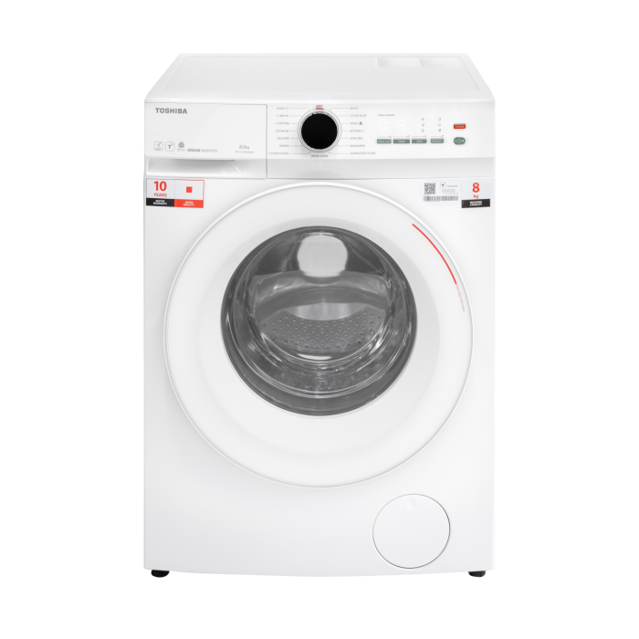 Masina de spalat T21 Toshiba, 8kg, 1400RPM, clasa A, Slim, diametru hublou interior:330mm, Functie AROMA+, Functie Abur, Tehnologie UFB, Wi-Fi, motor inverter, Alb [3]