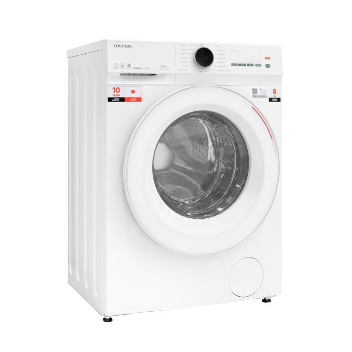 Masina de spalat T21 Toshiba, 8kg, 1400RPM, clasa A, Slim, diametru hublou interior:330mm, Functie AROMA+, Functie Abur, Tehnologie UFB, Wi-Fi, motor inverter, Alb [4]