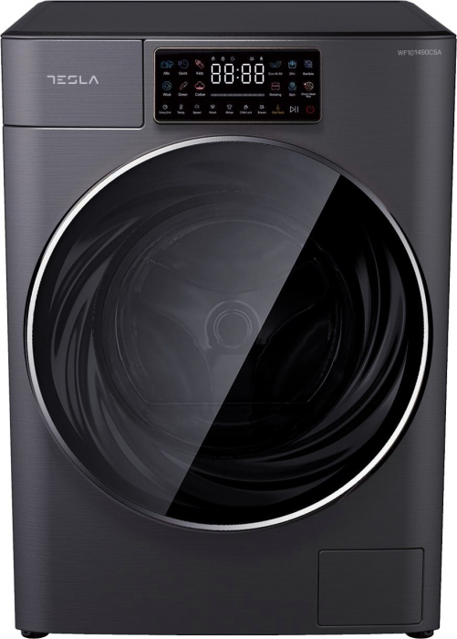 Mașină de spălat Tesla WF101490 CSA, 10 kg, 1400 RPM, Motor Inverter, A, 16 programe, LED, Autodozare – Gri [5]