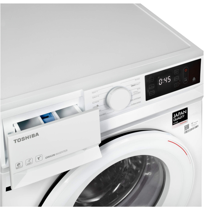 Masina de spalat Toshiba, incarcare frontala, 7kg, clasa B, 1200 rotati, 12 programe, display, Ultra Fine Bubble, Steam Wash, functie Wi-Fi, culoare alb [5]