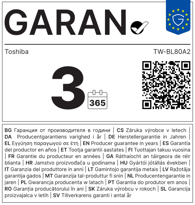 Masina de spalat Toshiba, incarcare frontala, 7kg, clasa B, 1200 rotati, 12 programe, display, Ultra Fine Bubble, Steam Wash, functie Wi-Fi, culoare alb [7]