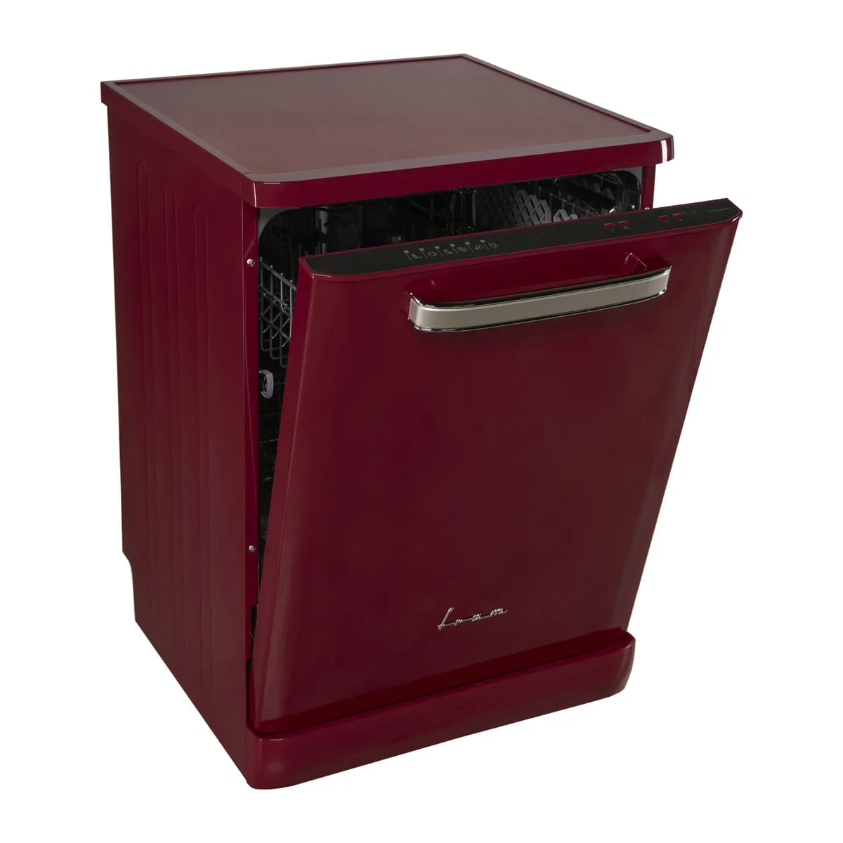 Masina de spalat vase Fram FDW-VRR606BDE++, 12 seturi, 6 programe, Clasa E, Pornire intarziata, Aquastop, 60 cm, Visiniu [7]