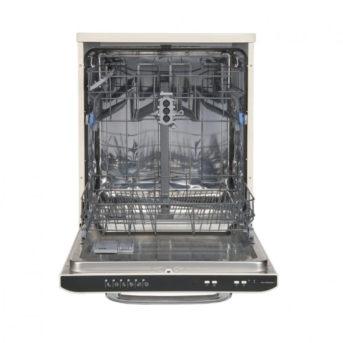 Masina de spalat vase Fram FDW-VRR606BGE++, 12 seturi, 6 programe, Clasa E, Display LED, Pornire intarziata, Aquastop, 60 cm, Bej [4]