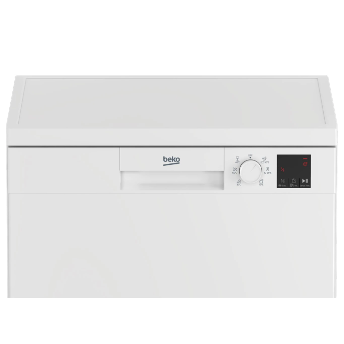 Masina de spalat vase FS Beko, 14 seturi, 6 programe, Clasa D, Auto Door Opening, Display, cos tacamuri, Alb [2]