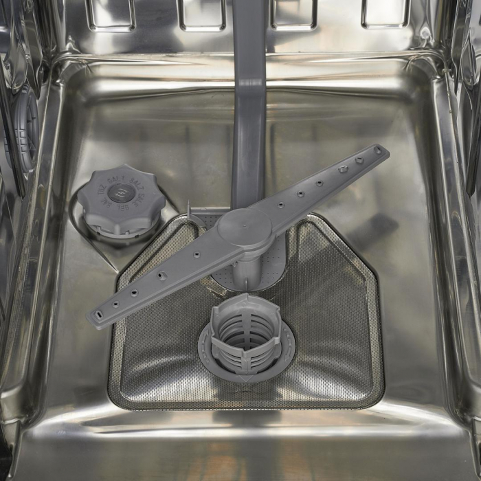 Masina de spalat vase Heinner HDW-FS4505WE++, 10 Seturi, 5 programe, Clasa E, Half load, Aquastop, 45 cm, Alb [4]