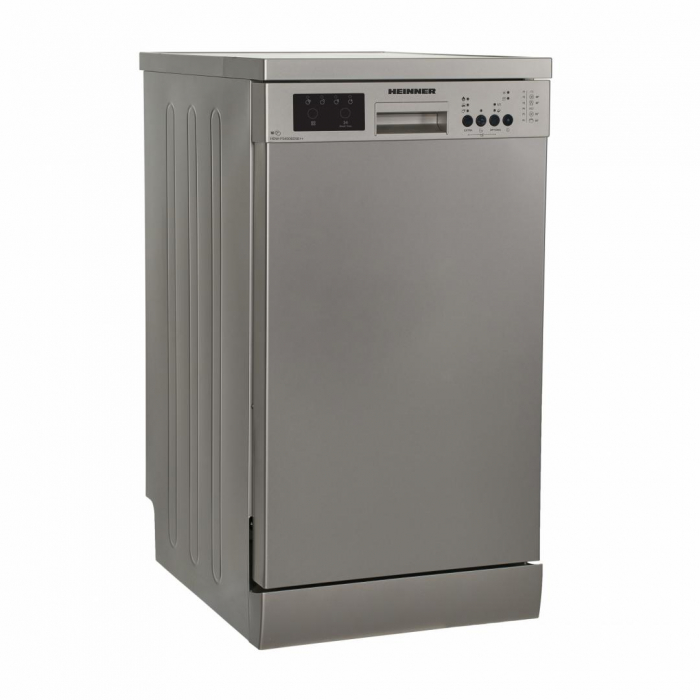 Mașină de Spălat Vase Heinner HDW-FS4506DSE++ - 10 Seturi, 6 Programe, Clasă Energetică E, Funcție Încărcare la Jumătate, Aquastop, Argintiu [4]