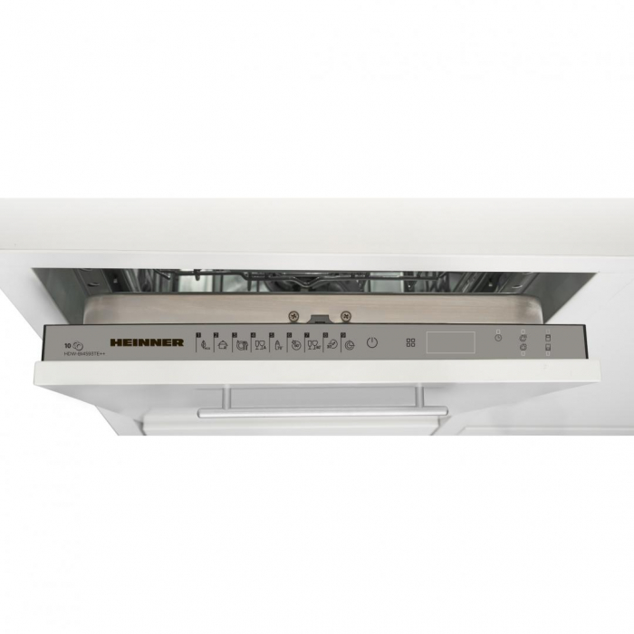 Masina de spalat vase incorporabila Heinner HDW-BI4593TE++, 10 Seturi, 9 programe, Clasa E, Avertizare luminoasa, Buzzer final program, Aquastop, 45 cm [3]