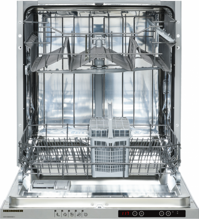 Masina de spalat vase incorporabila Heinner HDW-BI6005IE++, 5 programe, Clasa E, Half load, Aquastop, 60 cm [4]