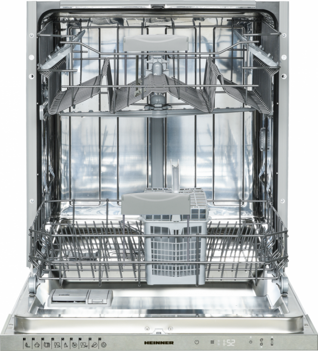 Masina de spalat vase incorporabila Heinner HDW-BI6092TE++, 12 Seturi, 9 programe, Clasa E, Control touch, Half load, Buzzer final program, Aquastop, 60 cm [4]