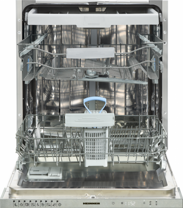 Masina de spalat vase incorporabila Heinner HDW-BI6093TE++, 15 Seturi, 9 programe, Control touch, Avertizare luminoasa, Buzzer final program, Aquastop, 60 cm [4]