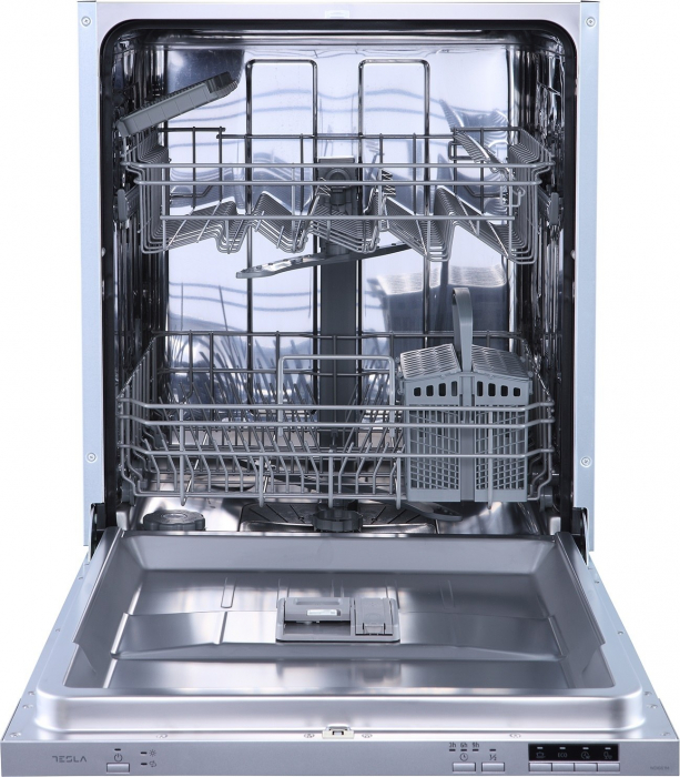 Masina de spalat vase incorporabila Tesla WDI661M, 12 seturi, 4 programe, Clasa  E, control electronic, 60 cm, Argintiu [2]