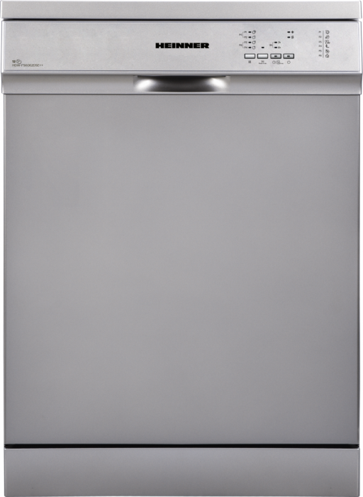 Masina de spalat vase independenta Heinner HDW-FS6062DSE++, 12 seturi, 6 programe, Clasa E, Pornire programata, 60 cm, Argintiu [1]
