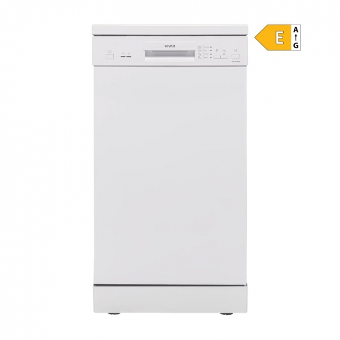 Masina de spalat vase slim VIVAX DW-45942B, 9 Seturi, 4 Programe, Clasa E, Eco, Doua cosuri, Spalare 360°, Intensiv, Quick Wash, Half load, Control electronic cu iluminare LED [7]