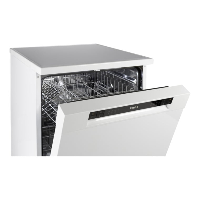Masina de spalat vase VIVAX DW-601262C, 12 Seturi, 6 Programe, Clasa E, Eco, Doua cosuri, Spalare 360°, Intensiv, Quick Wash, Half load, Control touch cu iluminare LED, Blocare acces copii, Avertizare [3]