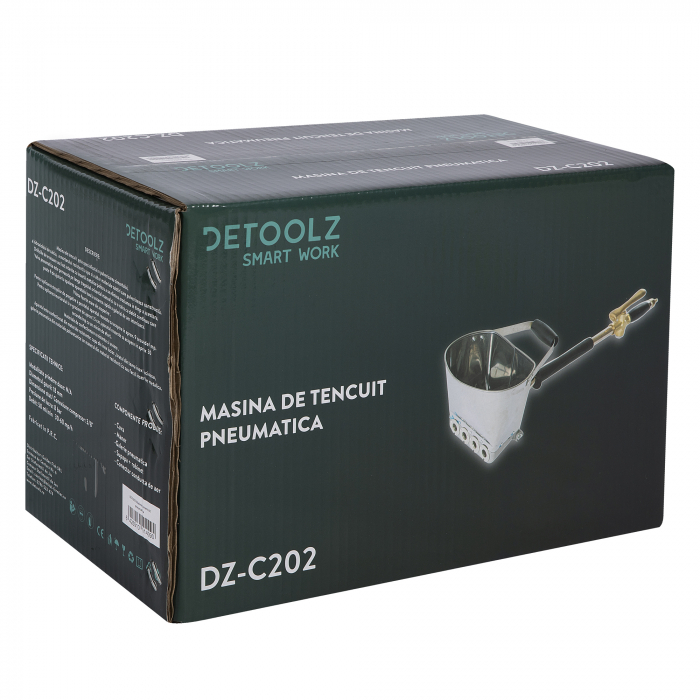 Masina de tencuit pneumatica, Detoolz DZ-C202 [5]