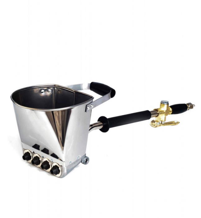 Masina de tencuit DETOOLZ, pneumatica din inox model premium cu duze, DZ-C223 [4]