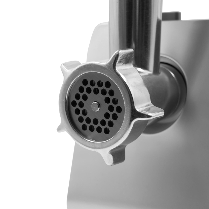 Masina de tocat Albatros MTA1510R, 1500 W (motor 500 W), 1.8 kg/min, 3 site inox (3/5/7 mm), accesorii cârnați, kibbe și separator de roșii, culoare roșie [5]