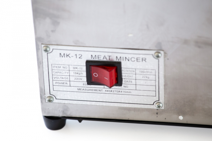 Masina electrica de tocat carne, Micul Fermier MK12, putere 800w, productie 150kg/h, pe reductor, GF-0407 [7]