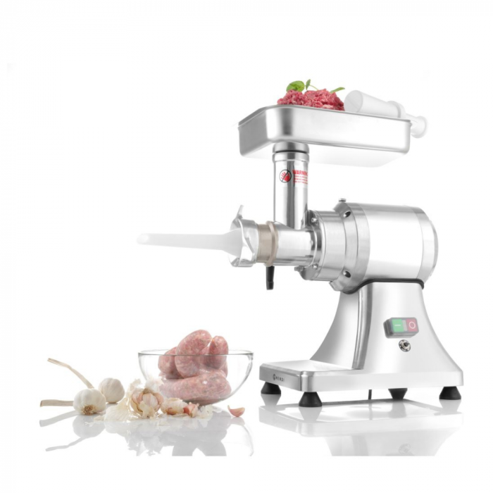 Mașină de tocat carne Hendi Kitchen Line 12, 550W, 100 kg/h, oțel inoxidabil, accesorii incluse [3]