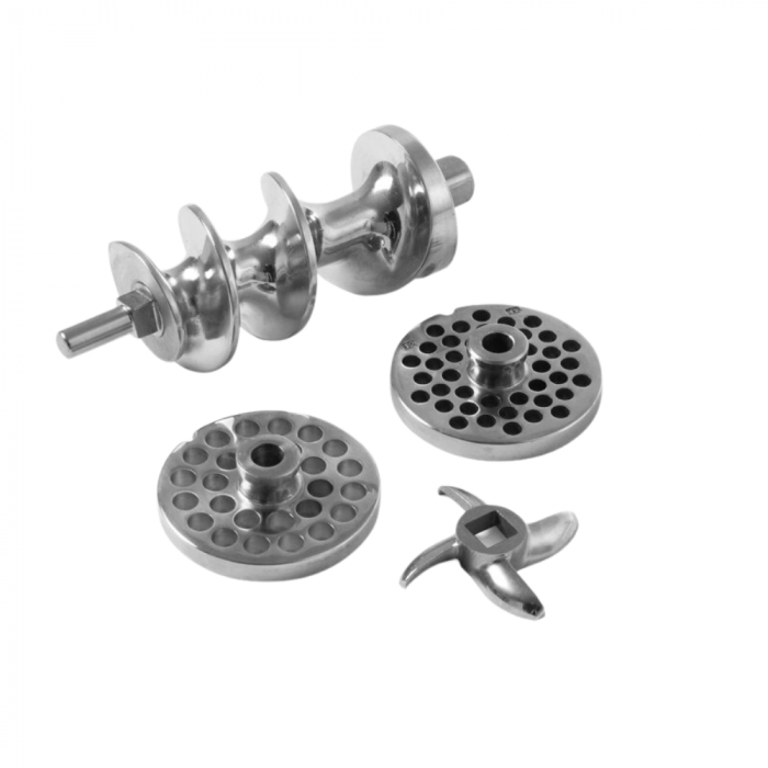 Mașină de tocat carne Hendi Kitchen Line 12, 550W, 100 kg/h, oțel inoxidabil, accesorii incluse [4]