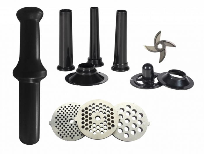 Masina de tocat FRAM FMG-M2000X, 2000W, angrenaje metalice, cutit din inox, 3 site de taiere din inox (3,5,8 mm), accesorii pentru carnati si kibbe, functie “Reverse” , capacitate de tocare: 1.8kg/min [2]