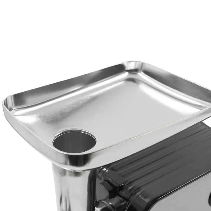 Mașină de tocat carne Samus SMT2200X, 2200 W, 3 site (3/5/7 mm), funcție revers, accesorii cârnați și kibbe, separator de roșii, Negru/Inox [6]
