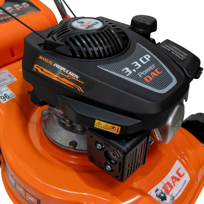 Mașină de tuns gazon DAC 100XLS, motor 3.3 CP, lățime tăiere 40 cm, reglaj înălțime 25-55 mm, sac colector 45L, benzină, carcasă metalică [5]