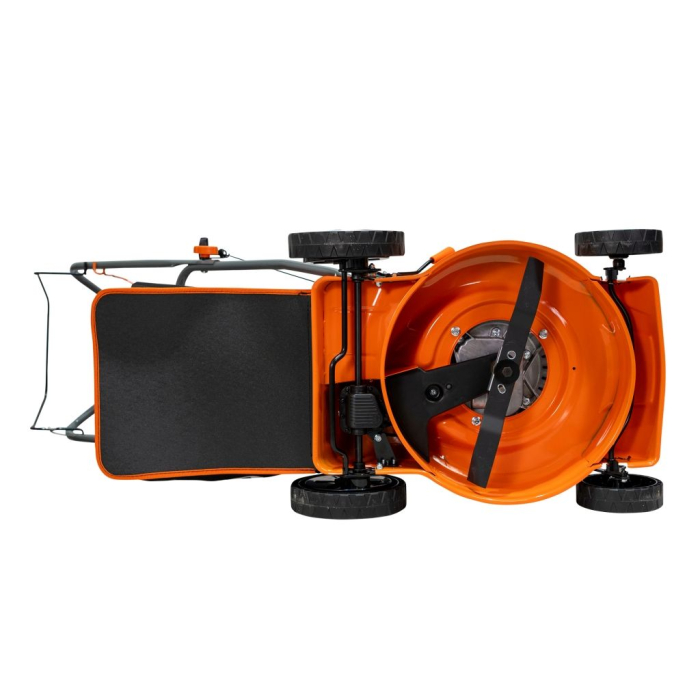 Mașină de tuns gazon DAC 110XLS, motor 131cc 4 timpi, autopropulsată, lățime tăiere 40 cm, reglaj 25-65 mm, sac colector 45L, șasiu metalic, benzină, ideală pentru grădină și curte [12]