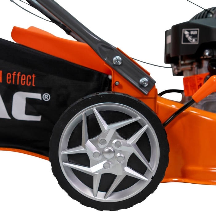 Mașină de tuns gazon DAC 110XLS, motor 131cc 4 timpi, autopropulsată, lățime tăiere 40 cm, reglaj 25-65 mm, sac colector 45L, șasiu metalic, benzină, ideală pentru grădină și curte [9]