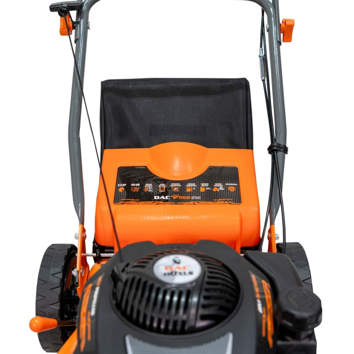Mașină de tuns gazon DAC 110XLS, motor 131cc 4 timpi, autopropulsată, lățime tăiere 40 cm, reglaj 25-65 mm, sac colector 45L, șasiu metalic, benzină, ideală pentru grădină și curte [6]