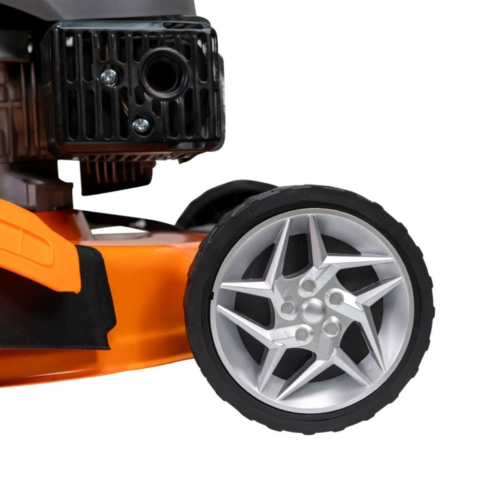 Mașină de tuns gazon DAC 150XLS, motor 5 CP 173cc, autopropulsată, lățime tăiere 50 cm, reglaj 25-65 mm, funcție 3 în 1, sac 55L, variator turație, șasiu metalic, benzină, ideală pentru grădină și cur [5]