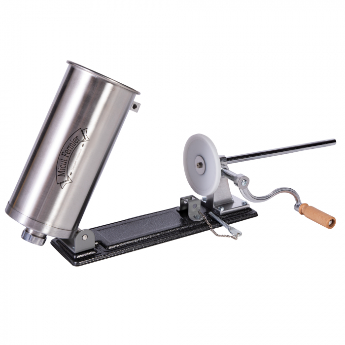 Masina de umplut carnati ( CARNATAR ) 3 kg ORIZONTAL Inox + 5 palnii MICUL FERMIER GF-0823-S001-G02 [9]