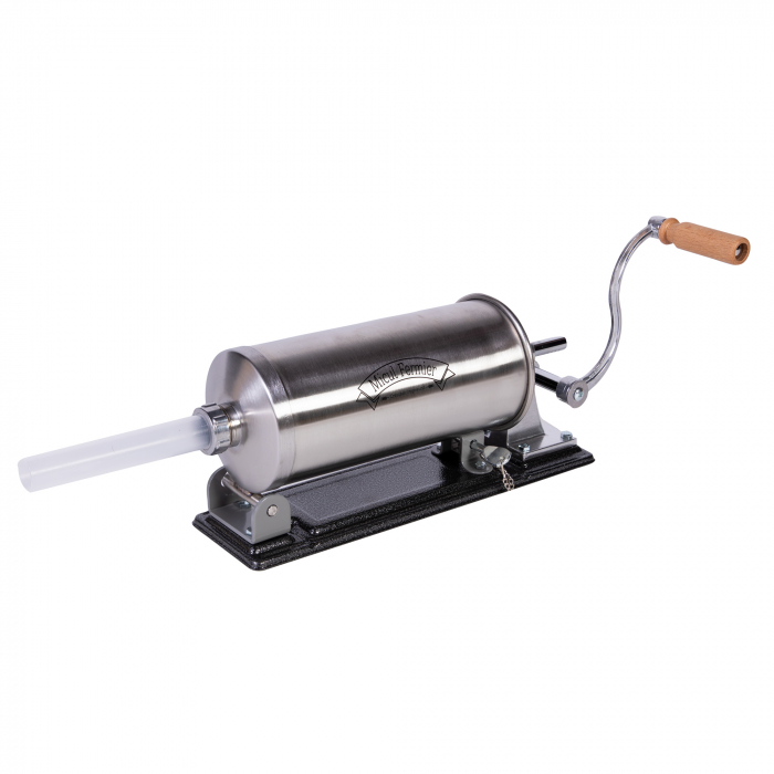 Masina de umplut carnati ( CARNATAR ) 3 kg ORIZONTAL Inox + 5 palnii MICUL FERMIER GF-0823-S001-G02 [8]