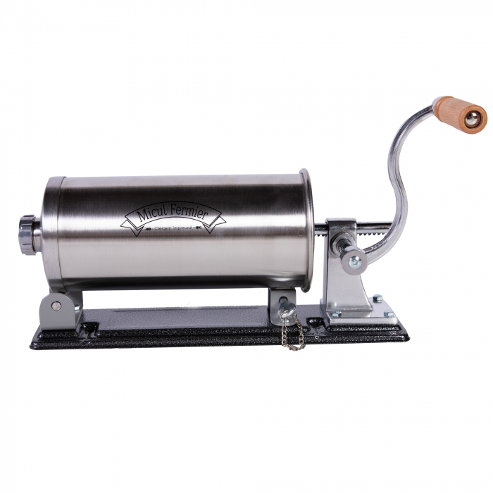 Masina de umplut carnati ( CARNATAR ) 3 kg ORIZONTAL Inox + 5 palnii MICUL FERMIER GF-0823-S001-G02 [10]